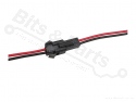 Kabelset JST SM 2 pins - zwart/rood 30cm 